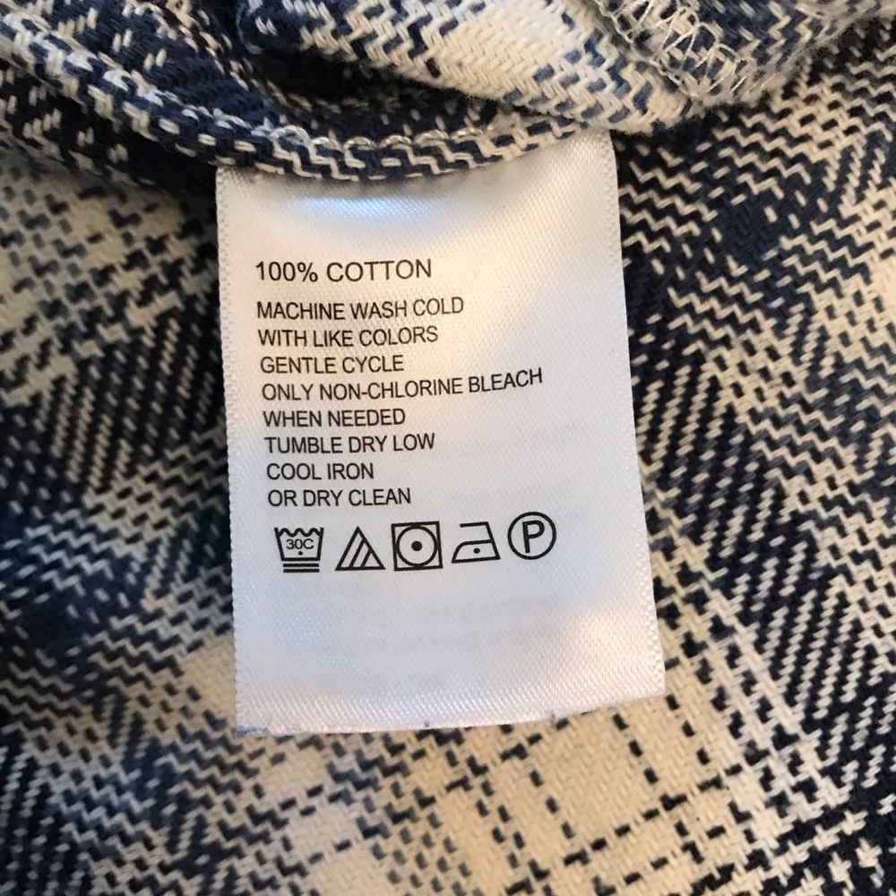 Tommy Bahama Heavyweight Flannel Shirt Mens Size XXL Plaid Blue White Cotton - Picture 12 of 14